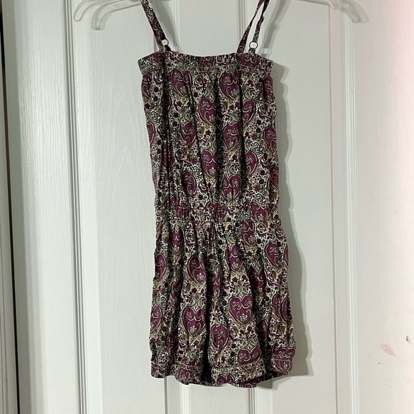 Sgt. Fletcher Purple Paisley Romper - Picture 1 of 3